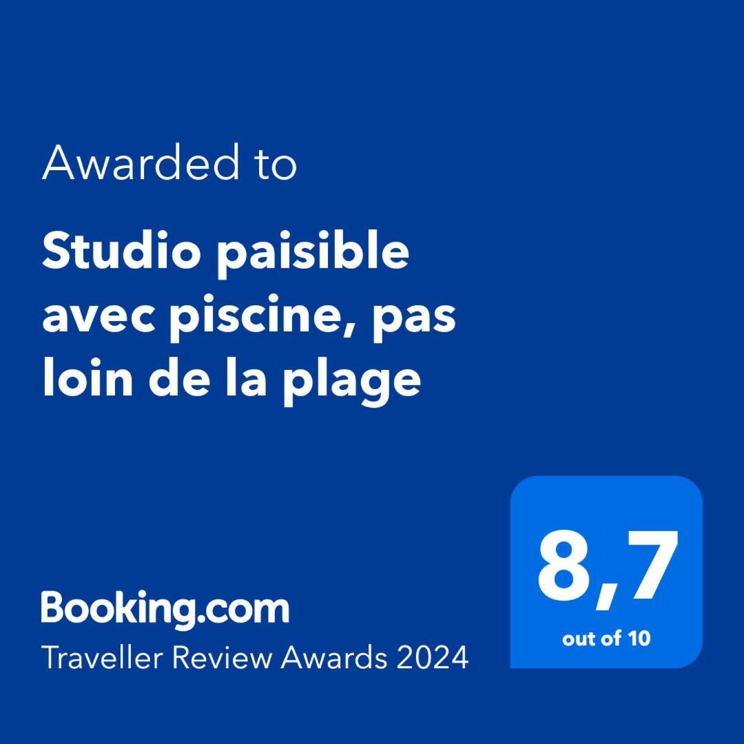 לה טריניטה Studio Paisible Avec Piscine, Pas Loin De La Plage מראה חיצוני תמונה
